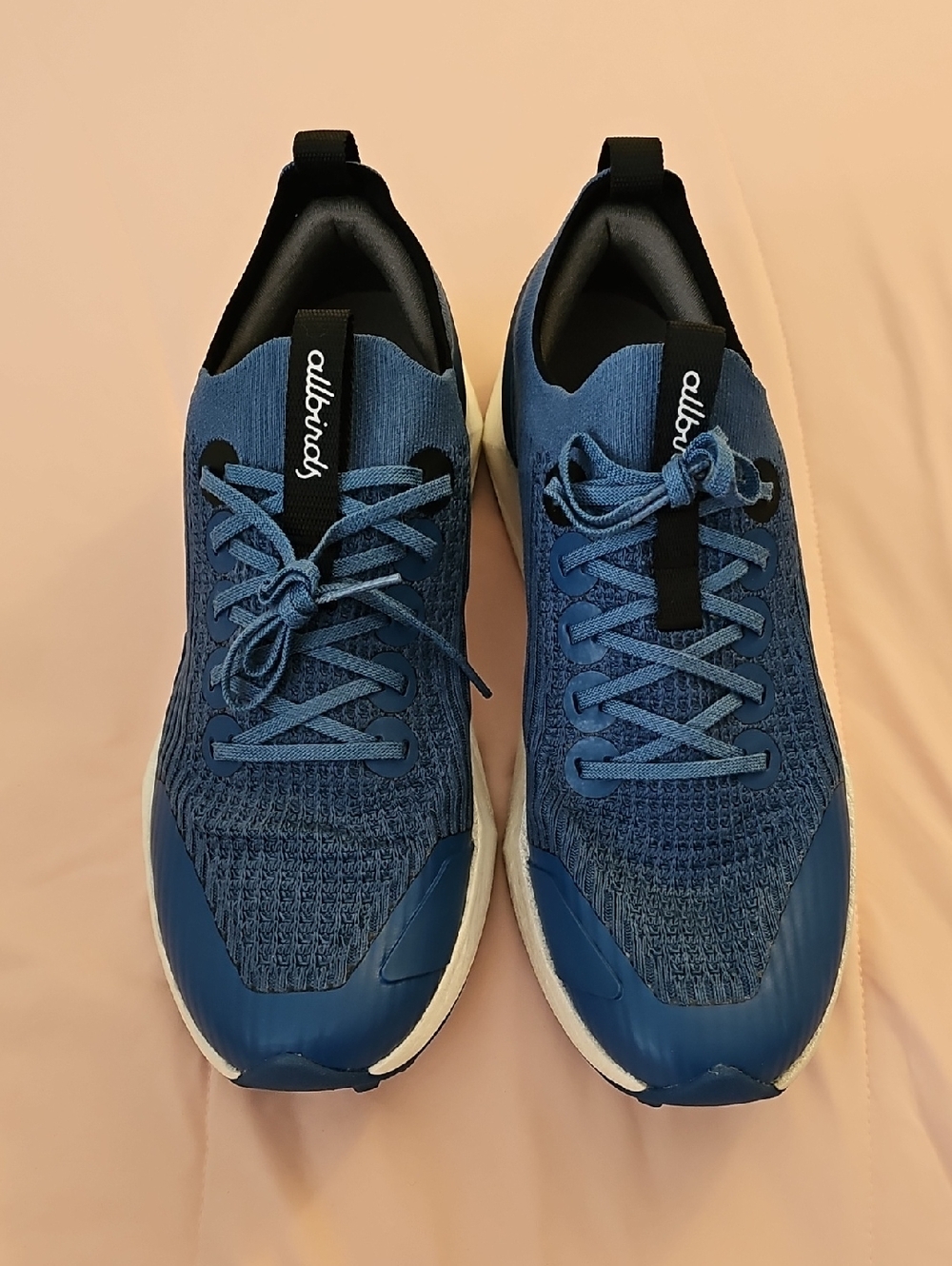 Allbirds Men's Tree Flyer 2 Blue Knit Casual Sneakers, Size 9.5